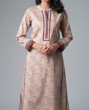 Pink/White Lawn Kurti- Pakistani Lawn Dress