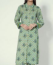 Pistachio Green Lawn Kurti- Pakistani Lawn Dress