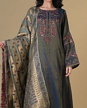 Dark Grey Mysuri Suit- Pakistani Designer Lawn Dress