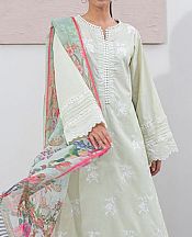 Zellbury Ash White Cambric Suit- Pakistani Winter Clothing