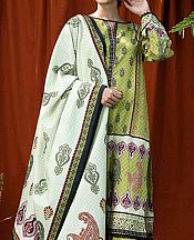 Zellbury Lime Green Cambric Suit- Pakistani Winter Clothing