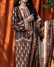 Zellbury Brown Cambric Suit- Pakistani Winter Clothing
