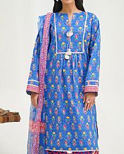 Zellbury Royal Blue Lawn Suit- Pakistani Lawn Dress