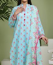 Zellbury Light Blue Lawn Suit- Pakistani Designer Lawn Suits