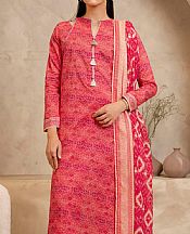 Zellbury Light Carmine Pink Lawn Suit- Pakistani Lawn Dress