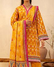 Zellbury Orange Lawn Suit- Pakistani Lawn Dress