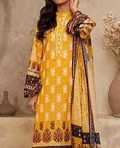 Zellbury Mustard Lawn Suit- Pakistani Designer Lawn Suits