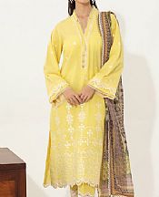 Zellbury Yellow Lawn Suit- Pakistani Designer Lawn Suits