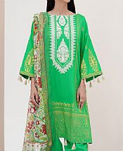 Zellbury Neon Green Lawn Suit- Pakistani Lawn Dress