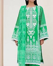 Zellbury Green/White Lawn Suit- Pakistani Designer Lawn Suits