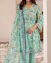 Zellbury Light Turquoise Lawn Suit- Pakistani Lawn Dress