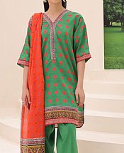 Zellbury Green Lawn Suit- Pakistani Designer Lawn Suits