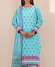 Zellbury Turquoise Lawn Suit- Pakistani Lawn Dress