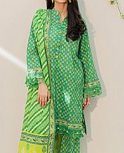 Zellbury Green Lawn Suit- Pakistani Designer Lawn Suits