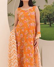 Zellbury Orange Lawn Suit- Pakistani Lawn Dress