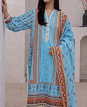 Zellbury Light Blue Lawn Suit- Pakistani Lawn Dress