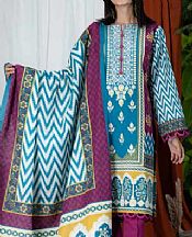 Denim Blue Khaddar Suit- Pakistani Winter Clothing