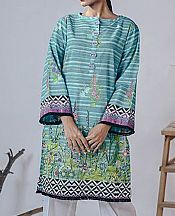 Sky Blue Khaddar Kurti- Pakistani Winter Dress