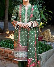 Emerald Green Khaddar Suit- Pakistani Winter Dress