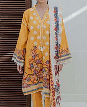 Zellbury Sand Gold Khaddar Suit- Pakistani Winter Clothing