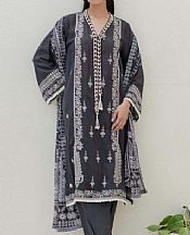 Zellbury Dark Grey Lawn Suit- Pakistani Winter Dress