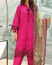 Zellbury Hot Pink Khaddar Suit- Pakistani Winter Clothing