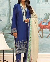 Zellbury Navy Blue Viscose Suit- Pakistani Winter Clothing