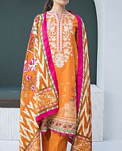 Zellbury Mustard Khaddar Suit- Pakistani Winter Dress