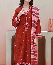 Zellbury Auburn Red Cambric Suit- Pakistani Winter Clothing