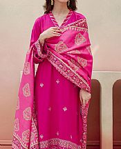 Zellbury Shocking Pink Viscose Suit- Pakistani Winter Clothing