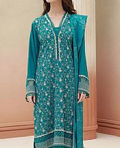 Zellbury Teal Viscose Suit- Pakistani Winter Dress