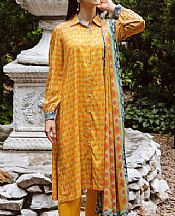 Zellbury Mustard Viscose Suit- Pakistani Winter Dress