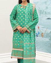Zellbury Pastel Green Khaddar Suit- Pakistani Winter Clothing