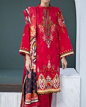Zellbury Scarlet Khaddar Suit- Pakistani Winter Clothing