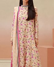 Zellbury Ivory Viscose Suit- Pakistani Winter Dress