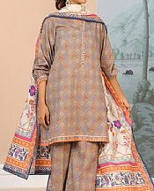 Zellbury Grey Karandi Suit- Pakistani Winter Dress