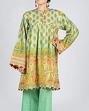 Pastel Green Khaddar Kurti- Pakistani Winter Clothing