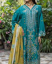 Teal Cotton Suit