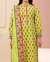 Zellbury Lime Green Cambric Suit- Pakistani Lawn Dress
