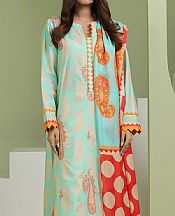 Zellbury Mint Green Lawn Suit (2 pcs)- Pakistani Lawn Dress