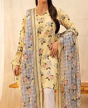 Zellbury Lemon Yellow Lawn Suit (2 pcs)- Pakistani Lawn Dress