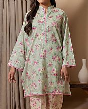 Zellbury Light Green/Pink Lawn Suit (2 pcs)- Pakistani Designer Lawn Suits