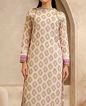 Zellbury Off White Lawn Suit (2 pcs)- Pakistani Lawn Dress
