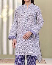 Zellbury Off White/Blueberry Lawn Suit (2 pcs)- Pakistani Designer Lawn Suits