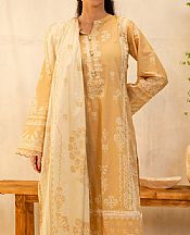 Zellbury Sand Gold Lawn Suit- Pakistani Designer Lawn Suits