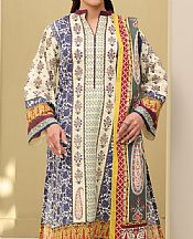 Zellbury Off White Lawn Suit- Pakistani Lawn Dress