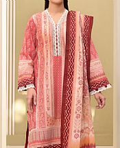 Zellbury Light Carmine Pink Lawn Suit- Pakistani Designer Lawn Suits
