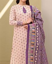 Zellbury Light Peach Lawn Suit- Pakistani Lawn Dress