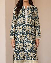 Zellbury Pickled Bluewood/Tan Lawn Suit (2 pcs)- Pakistani Designer Lawn Suits