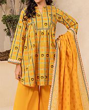 Orange Lawn Suit